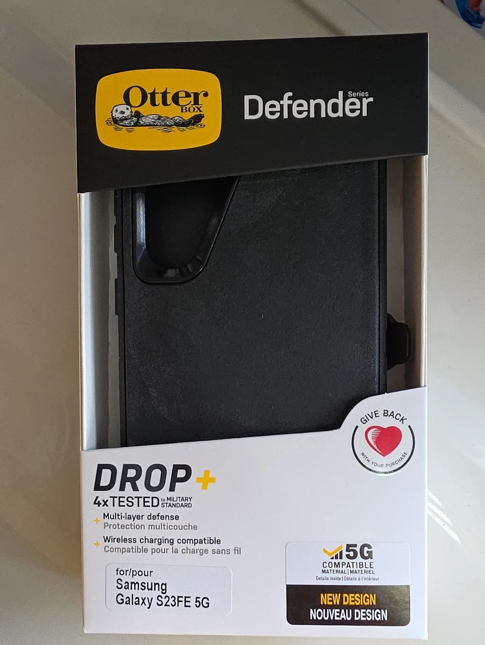 OtterBox Defender Series Black Phone Case for Samsung Galaxy S23 FE 5G